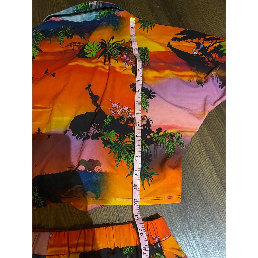 EUC ASOS x Disney Lion King Tropical 2-piece outfit Size 6 top, Size 8 bottom - Picture 4 of 12
